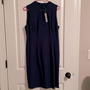 NWT WHBM sleeveless navy (ink) dress